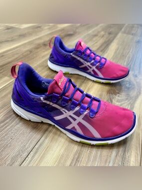 Asics Gel-Fit Sana Cross Training Shoes S465N, Pink Purple, Women’s 8.5